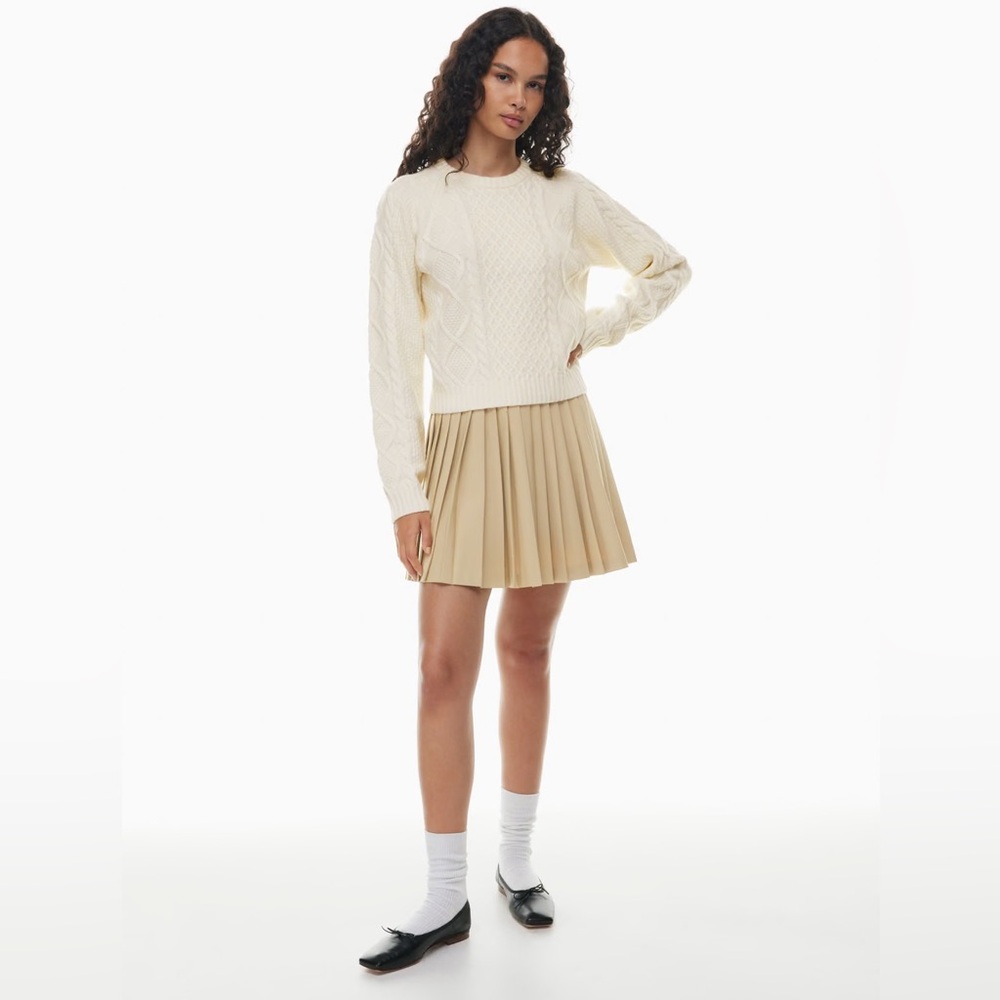 Sunday Best | EPIPHANY Pleated Skirt - White